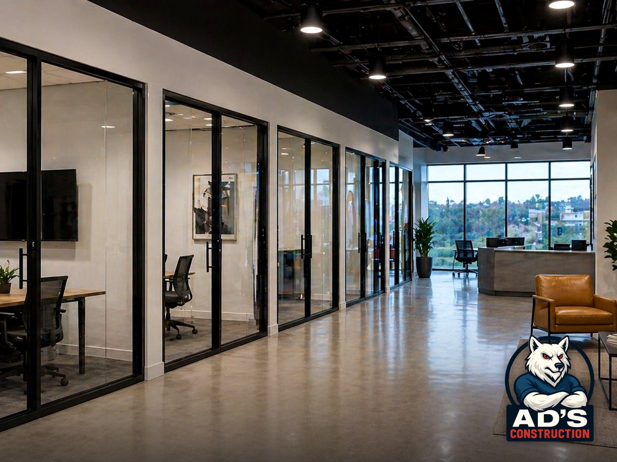 Commercial tenant finish project by AD's Construction in Denver, Colorado
